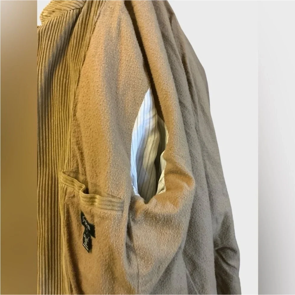 Vintage J.Crew Corduroy Sport Coat Blazer Tan Men’s Large Ivy Preppy